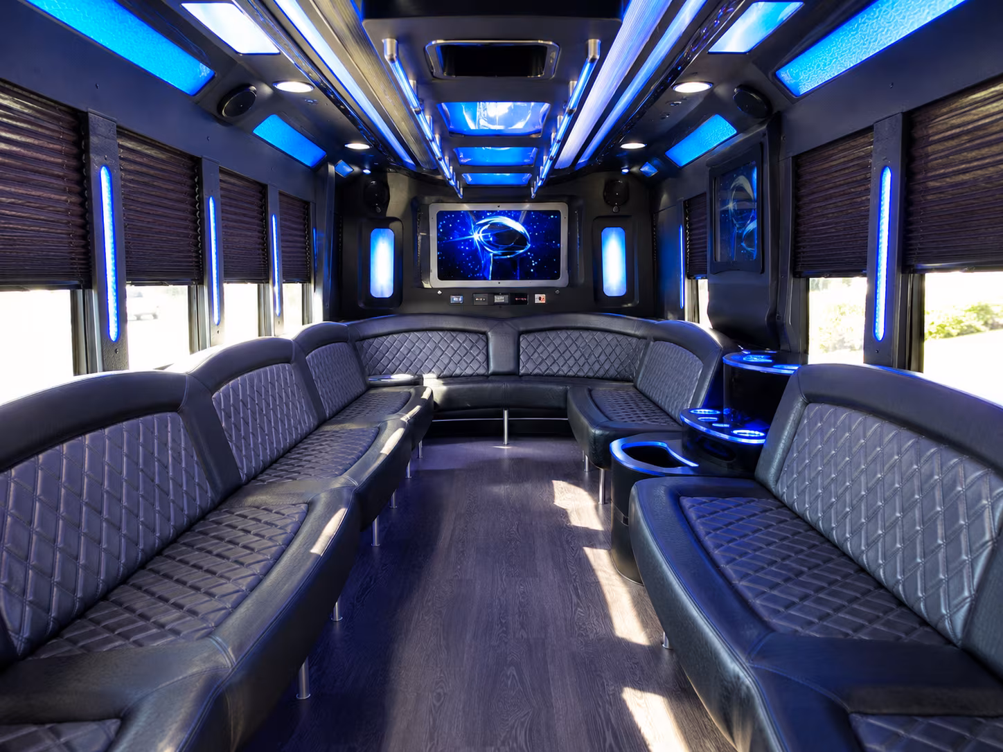 apopka 28 passenger party bus inside