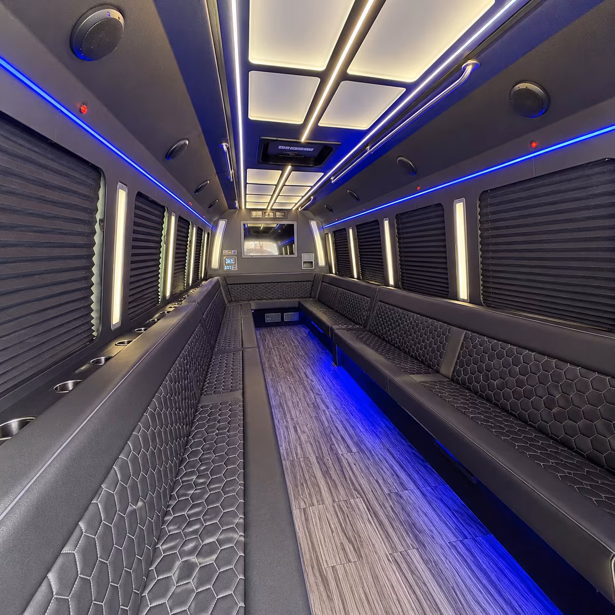 apopka 30 passenger party bus interior
