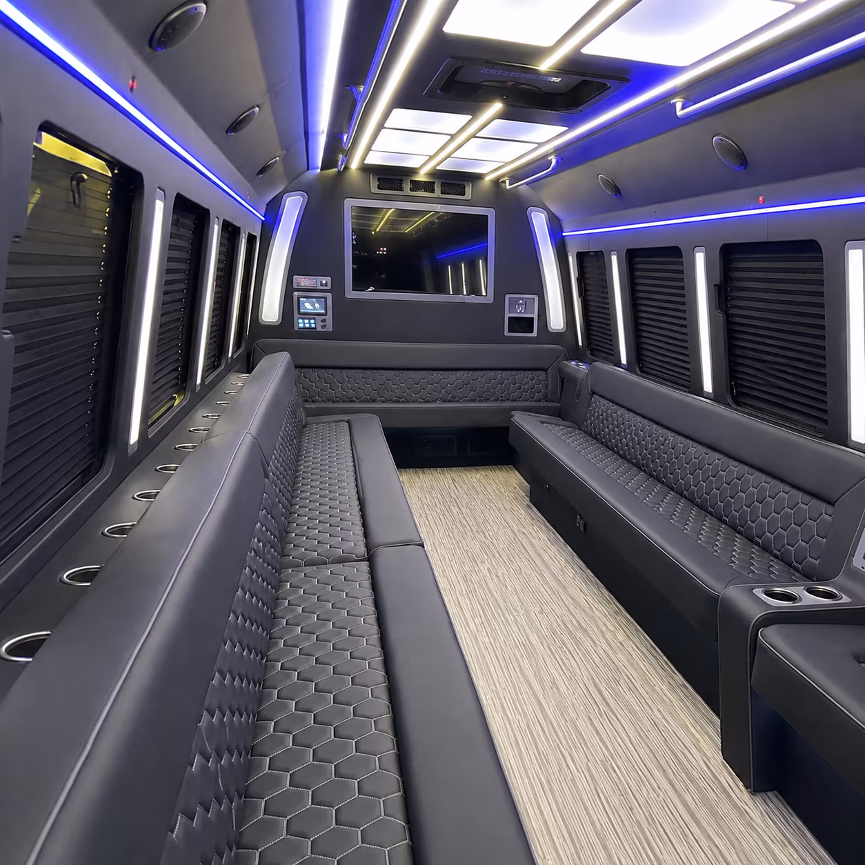apopka 40 passenger party bus inside