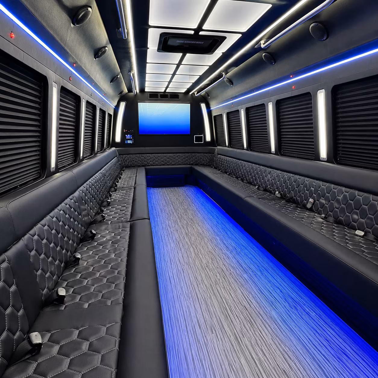 apopka 50 passenger party bus inside