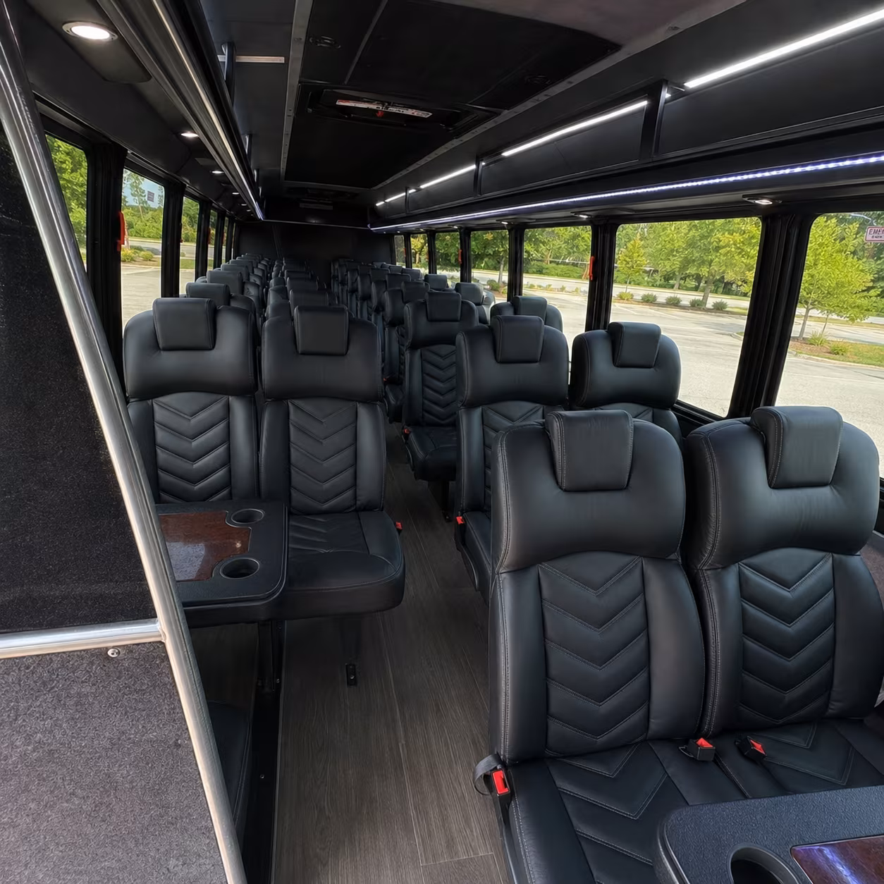 apopka wedding transportation onboard seating