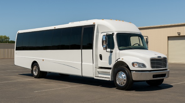 Exterior of Charter Bus Company Apopka's 20 Passenger Mini bus in Apopka