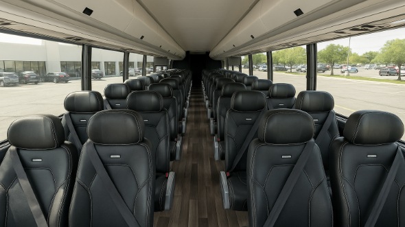 Interior of Charter Bus Company Apopka's 30 Passenger Minibus in Apopka