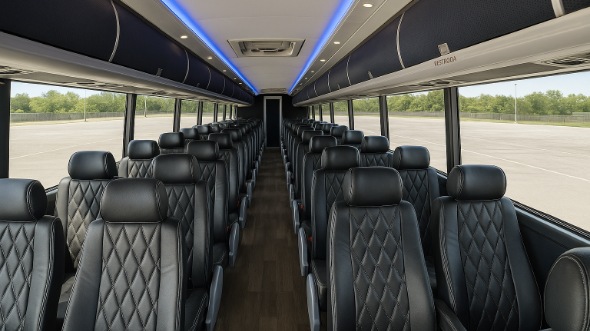 apopka 55 passenger charter bus inside