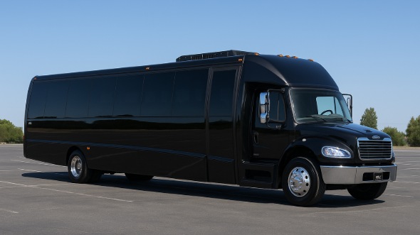 Exterior of Charter Bus Company Apopka's Party Bus in Apopka