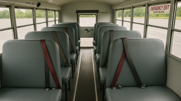 Interior of Charter Bus Company Apopka's School Bus in Apopka